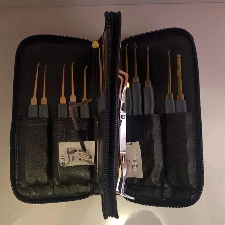 24PC Locksmith Supplies Stainless Steel Lock Pick Up Set for Convenient Lock Opening