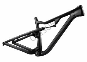 Quality Full Suspension Carbon Fat Bike Frame 120mm Travel XC / Trail Riding Style wholesale