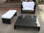 3pcs patio wicker sofa furniture