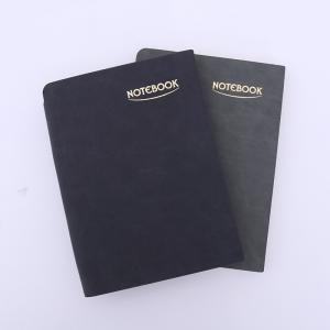 Quality Customized A5 Wood-free Paper PU Resin Cover Leather Journal Notebook Set With Pen wholesale