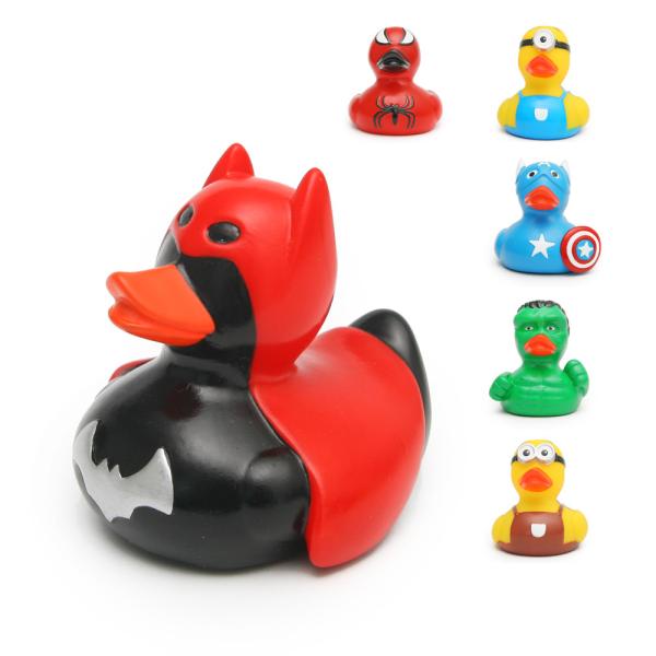 Bathtub Toy Batman Rubber Duck , Mini Marvel Character Rubber Ducks Promotional