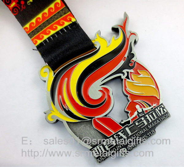 Hollow Enamel engraved Prize Medals