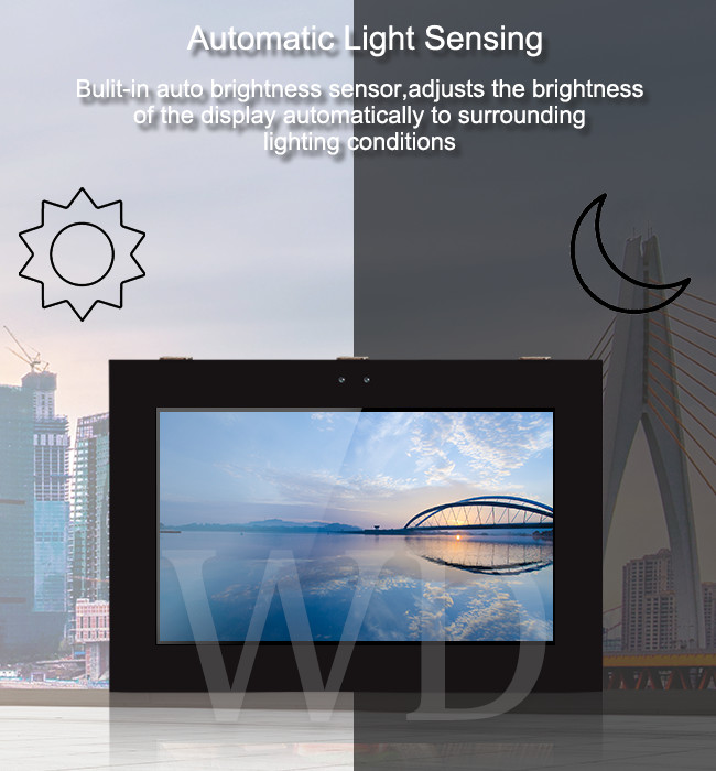 IP55 Waterproof 32" Sunlight Readable LCD Monitor , Windows 10 Digital Signage