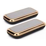 LED light Gold Mirror 10000mAh 18650 Battery Power Bank Portable Mirror Phone