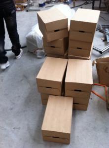 Quality PLC Control 720ctns/hr Carton Box Packing Machine 75mm Adhesive Tape wholesale