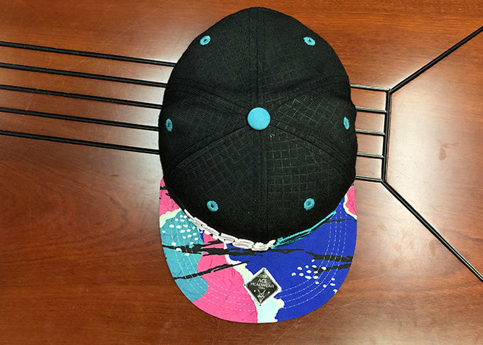 Hot Sales ACE Unisex Characteristic 6 panels Sublimination Print Bill With 3D Embroidery Logo Snapback Flat Brim Cap