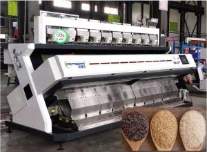 Quality 10 Chutes Rice Color Sorter Large Capacity Black White Red Brown Waterfall Structure 2520Kg wholesale