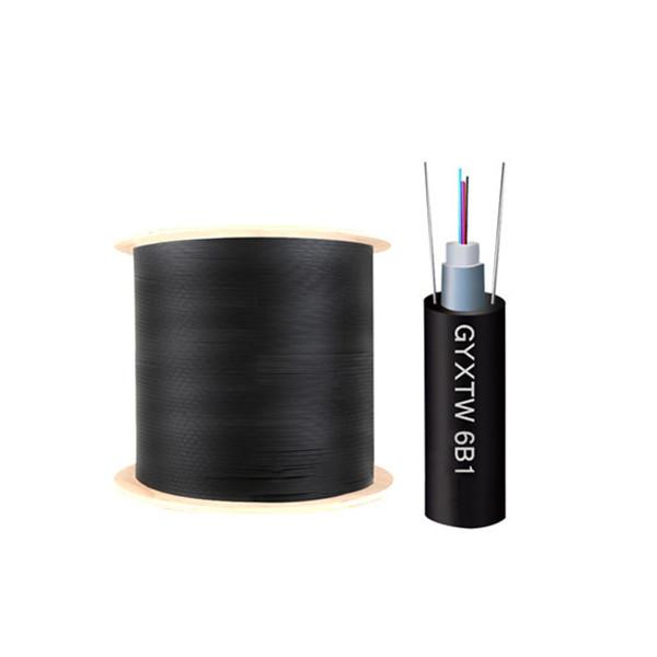 Outdoor Armoured Fiber Optic Cable G652D 4/6/8/12 Cores Center Loose Tube Duct