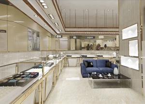 Quality Nice Contemporary Jewelry Display Cases Decorated With LED Strip Lights wholesale