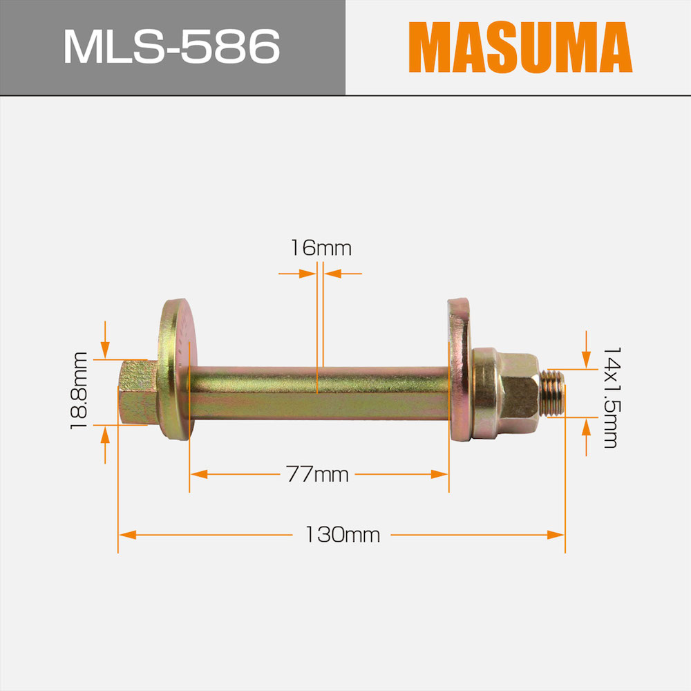 2006-2011 MLS-586 MASUMA Steel Bolt 4013A082 4013A097 4013A187 for MITSUBISHI MONTERO V87W