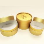 Golden Printed EMEI 75mm Height Kraft Paper Tube Packaging