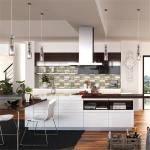 Modular Solid Wood Kitchen Cabinets Paint Door Finish Blum / Dtc Hardware