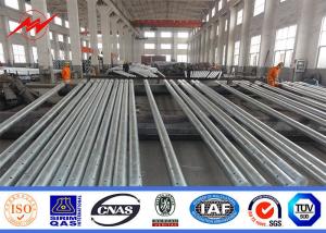 Quality 11KV 33KV Octagonal Steel Transmission Tubular Pole With FIberglass Protection wholesale