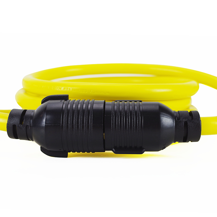 3X16/14/12AWG PVC Inter Locking Series 20 Amp Heavy Duty Nema Kit L5-30p to 5-15p and 5-30r Plug Receptacle Extension Cord