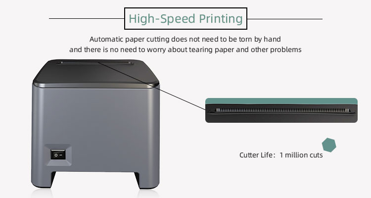 Print Width 72mm 203dpi Thermal Printer for Air Waybill and Receipt Printing on Pos8370
