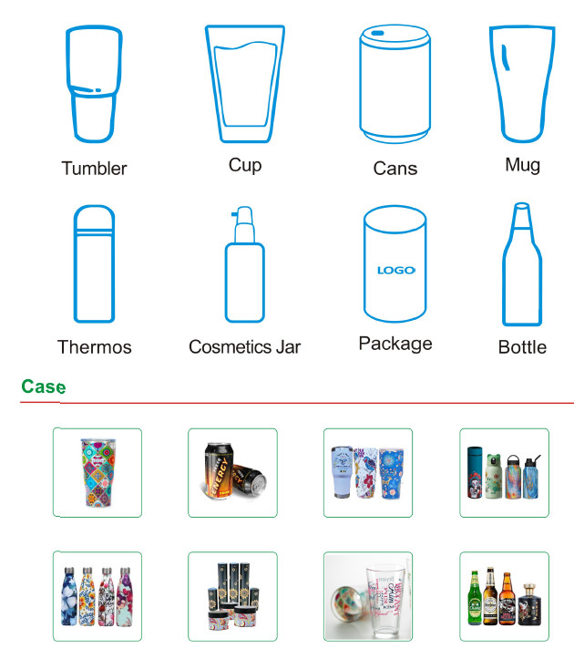 High Speed UV Inkjet Printer Digital Cylinder Printer Can Printing Machine Stainless Steel Thermos Bottle