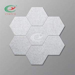 Quality Multiscene Sound Absorbing Panels Hexagon Lightweight Odorless wholesale