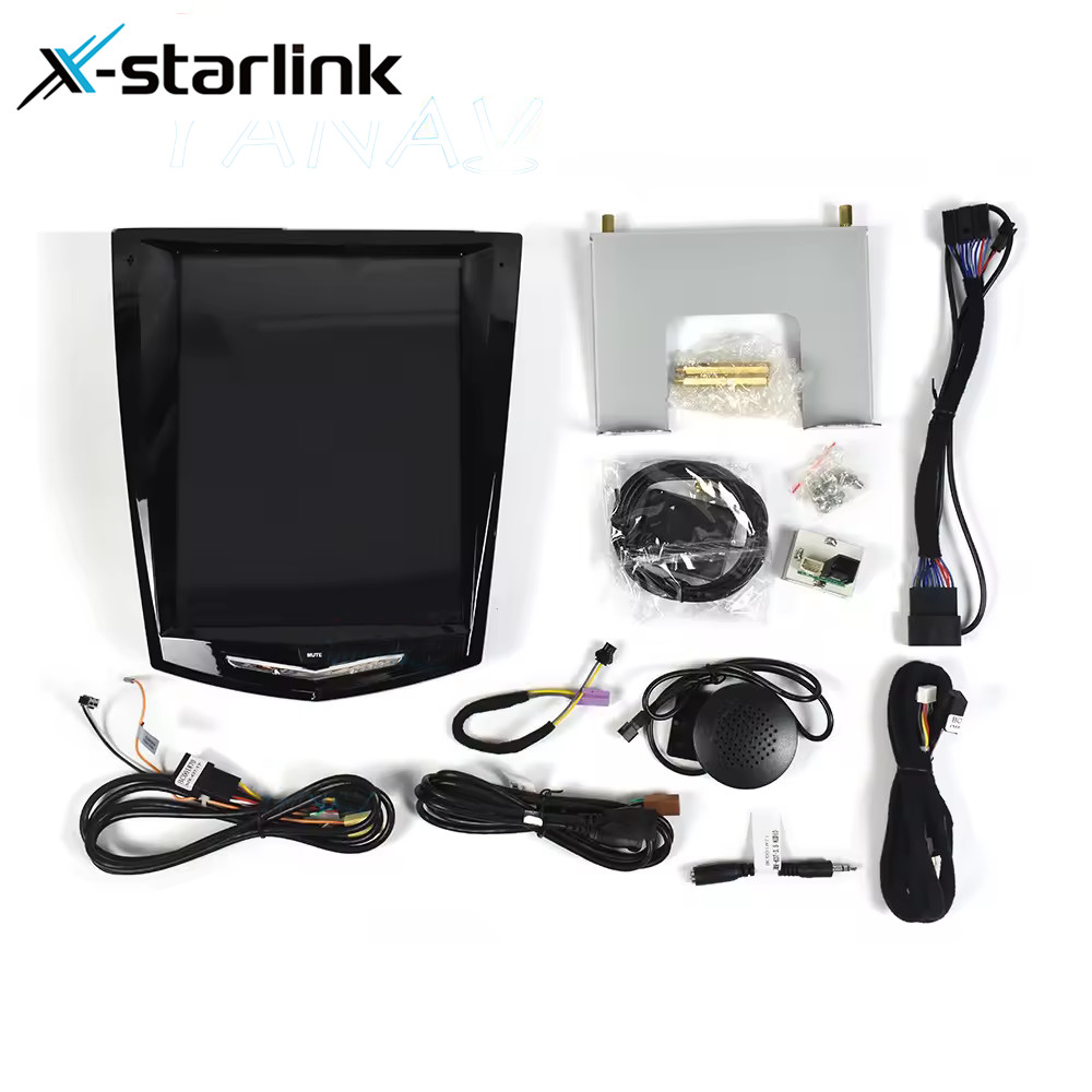Tesla Style Android 12 Navigation Car Radio 10.4In For Cadillac ATS CTS SRX Escalade