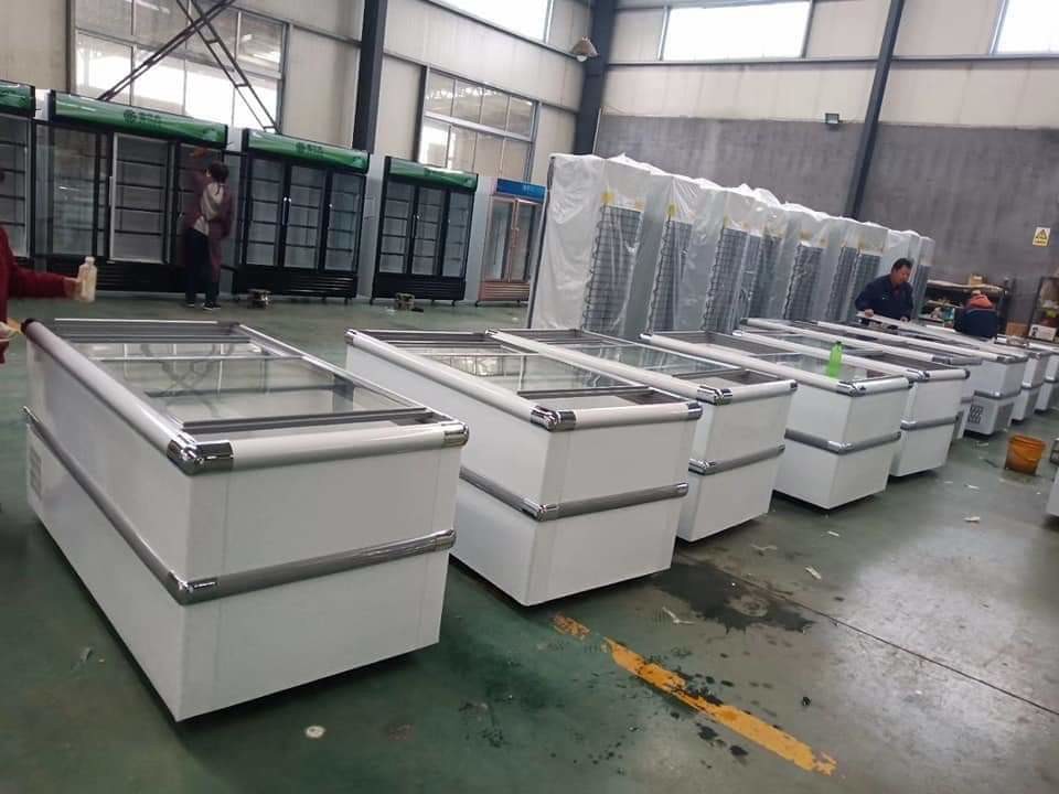 Freezer display cabinet commercial large capacity horizontal freezer fresh-keeping and freezing