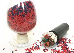 Quality Flame Retardant Black PVC Compound Granules Density 1.5g CM3 wholesale