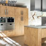 Customized Color Plywood Kitchen Cabinet Fronts In White Wood Laminated Modern