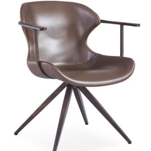 Quality Metal Wood Frame Coffee 45.5cm Lounge Swivel Armchairs wholesale