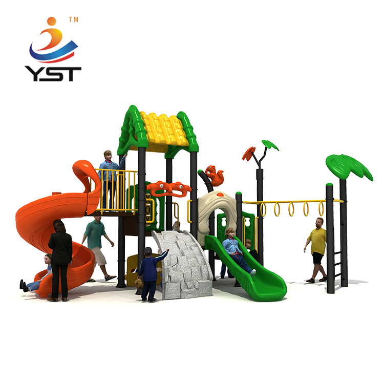 114mm Pipe Amusement Park Plastic Playground Slide OEM Anti Static