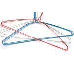 16-inch Powder Coated White Laundry Wire Hanger for Dry Cleaners, 1.9mm Diameter