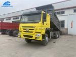 25 Tons 375HP Used HOWO Tipper Truck With 12.00R20 Tire