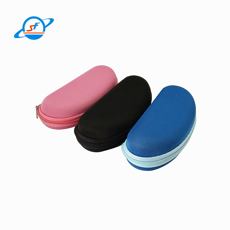 Custom Your Own Logo Sunglass Zipper Case Convenient Dirt Resistant