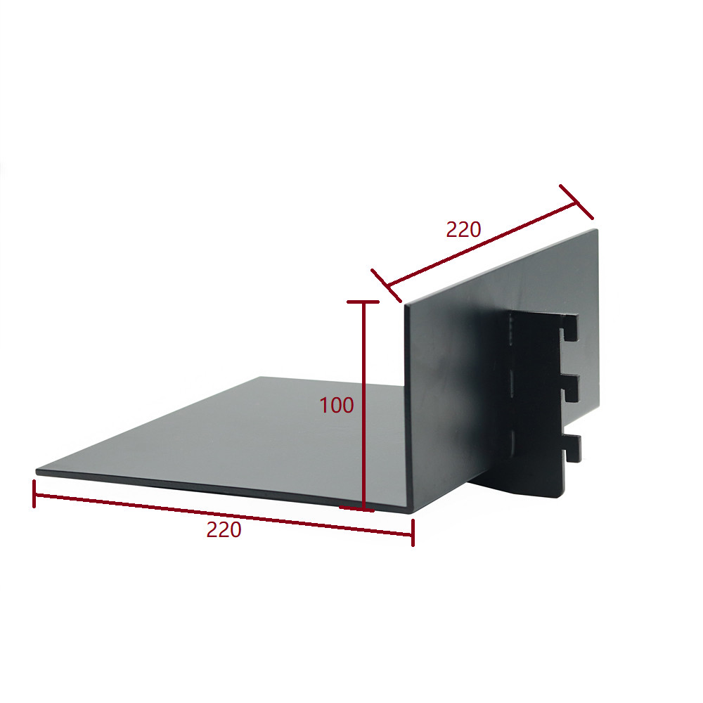 Aluminum Floating Shelf L Shape Wall Mounted Led Storage Holder Shelves