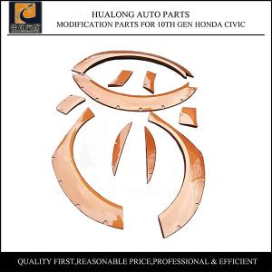 Quality Hole Installation Car Replacement Parts / Arch Extension Wide Body Fender Lip wholesale