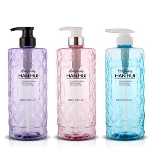Quality 1 Liter Shampoo Bottle PET RPET Containers For Hair Care Product wholesale