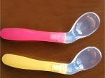 Colorful Flexible Silicone Baby Products , Silicone Spoon For Baby With BPA Free