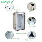 Smart Grow Zelt Komplett Kit 80x80x180cm 1680D White PE Plant Tent Samsung LED