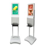 Hospital Full Hd Display 21.5 Inch Liquid spray Hand washing Sanitizer dispenser