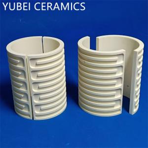 Quality 99% Alumina Electrical Insulating Threaded Ceramic Tube Half Round wholesale