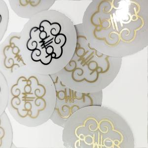 Quality Hot Stamp Foil Stamped Sticker Notary Seal label Sticker Anti Counterfeit wholesale