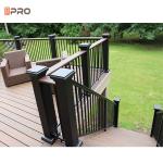 Black Garden Aluminum Balustrades Fencing Aluminium Stair Handrail