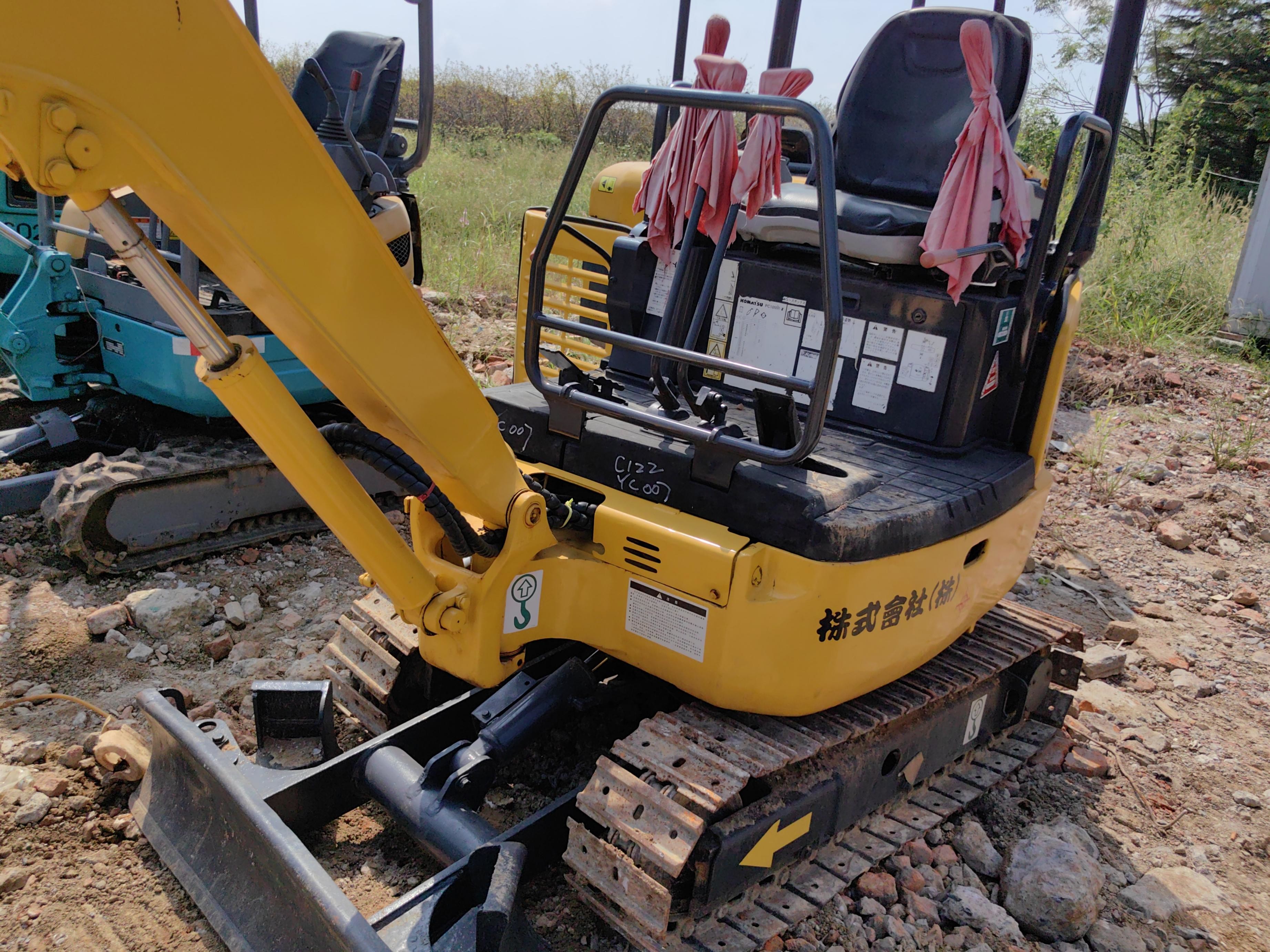 24.4kw PC18 Used Komatsu Excavators Hydraulic Excavator 1.8ton