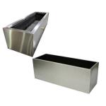 Stainless steel outdoor rectangular metal flower planters