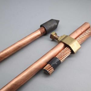 Quality Threaded Copper Clad Earth Rod Solid Copper Ground Rod wholesale
