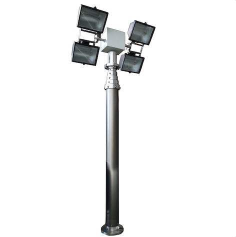 vertical telescopic mast light tower