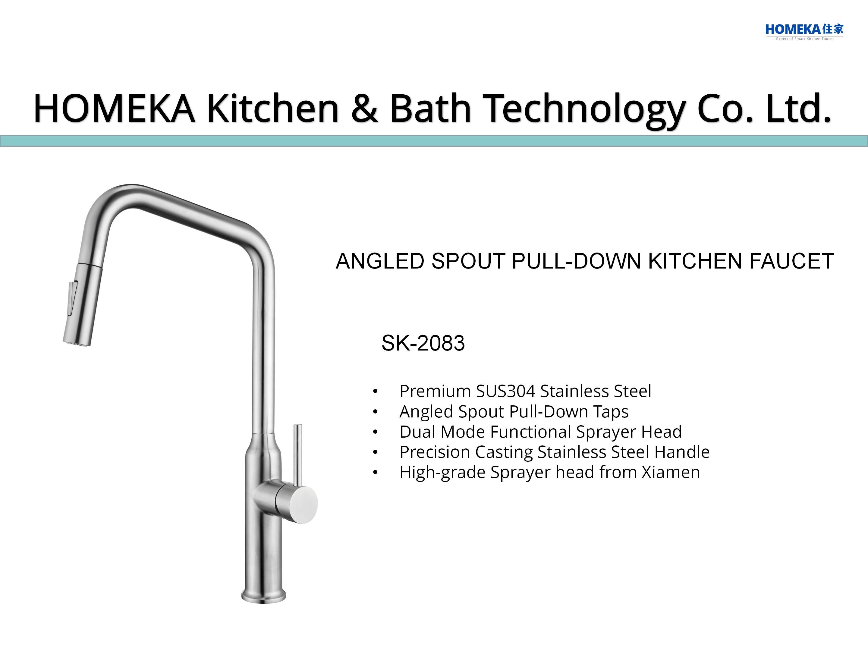 2 Mode Sprayer Single Lever Bar Faucet OEM Extendable Mixer Taps Kitchen