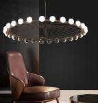 Duplex Building Ferris Wheel Large Chandelier Creative Industrial Ring Pendant