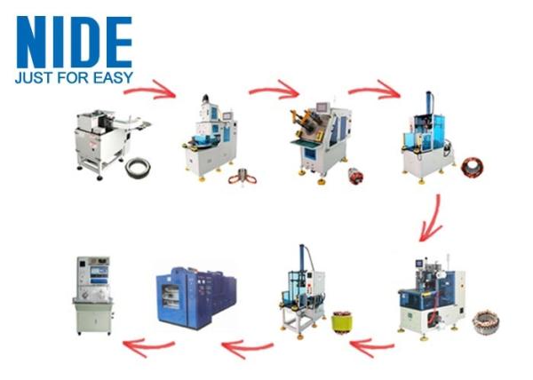 Noiseless Fully Automatic Motor Production Line 0~300mm Stator Dia High