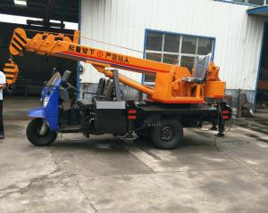 Quality Tricycle Hydraulic Truck Mounted Crane , 3- 5 Ton Lifting Mobile Truck Crane wholesale