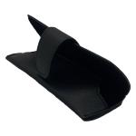 Lightweight Portable Printing Logo Black Leather Eyeglass Case Fashionable Pu