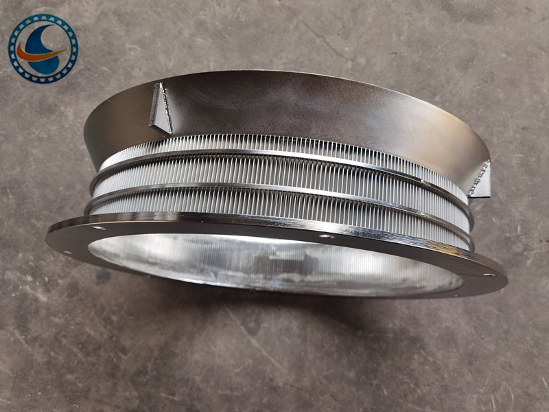 523mm Stainless Steel 304 Wedge Wire Mesh Screen For Centrifuges Of Metal Shavings