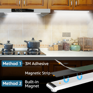 1.2W Rechargeable Wireless Under Cabinet Lighting / 200g Cupboard Motion Sensor Light